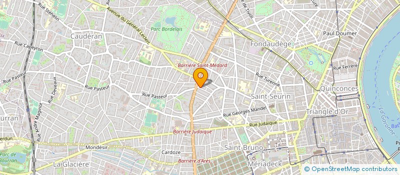 localisation de l'entreprise AQUITAINE PEINTURE RENOVATION à BORDEAUX