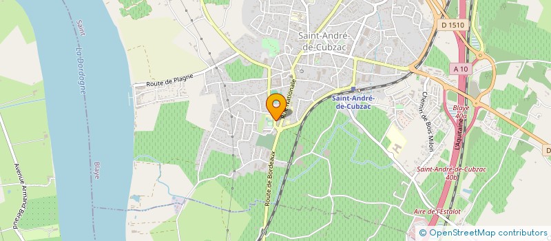 localisation de l'entreprise AQUITAINE PERFORMANCE ENERGETIQUE à SAINT-ANDRE-DE-CUBZAC