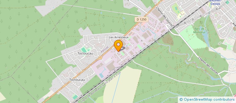 localisation de l'entreprise AQUITAINE PLASTIQUES ET COMPOSITES à CESTAS