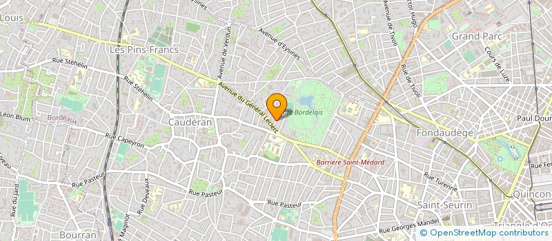 localisation de l'entreprise AQUITAINE POITOU CHARENTES CONSULTANTS à BORDEAUX