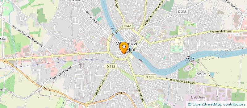 localisation de l'entreprise AQUITAINE PRESSING à VILLENEUVE-SUR-LOT