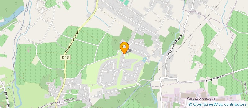 localisation de l'entreprise AQUITAINE PROMOTION  SAINT-SULPICE-ET-CAMEYRAC