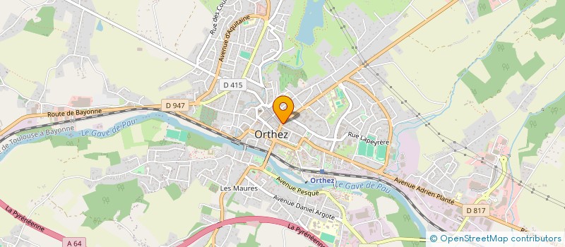 localisation de l'entreprise AQUITAINE PROMOTION SARL  ORTHEZ
