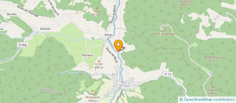 localisation de l'entreprise AQUITAINE PYRENEES AFFRETEMENT TRANS à ARBAS