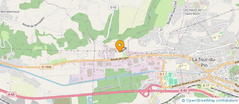 localisation de l'entreprise AQUITAINE RADIO REGIE  LES ABRETS EN DAUPHINE