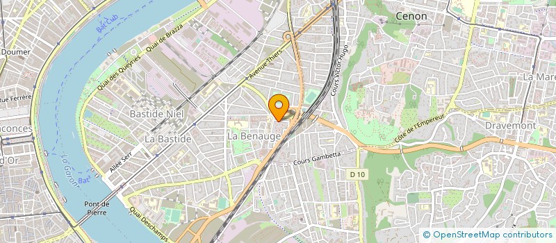 localisation de l'entreprise AQUITAINE RAVALEMENT FACADE  BORDEAUX