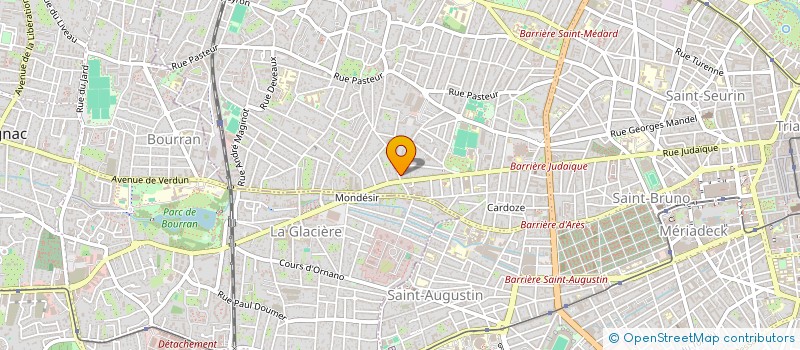 localisation de l'entreprise AQUITAINE RECRUTEMENT à BORDEAUX