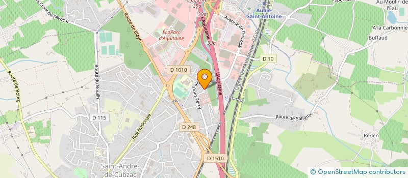 localisation de l'entreprise AQUITAINE RECUPERATION REEMPLOIE  SAINT-ANDRE-DE-CUBZAC