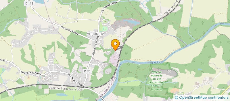 localisation de l'entreprise AQUITAINE RECYCLAGE VALORISATION 64  ANGOUME