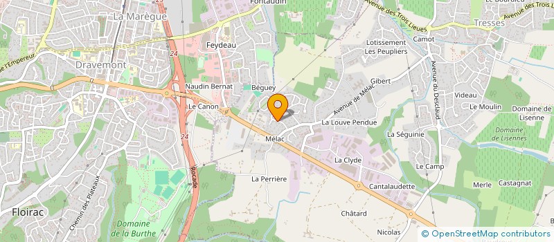 localisation de l'entreprise AQUITAINE RENOVATION CONSTRUCTION à TRESSES