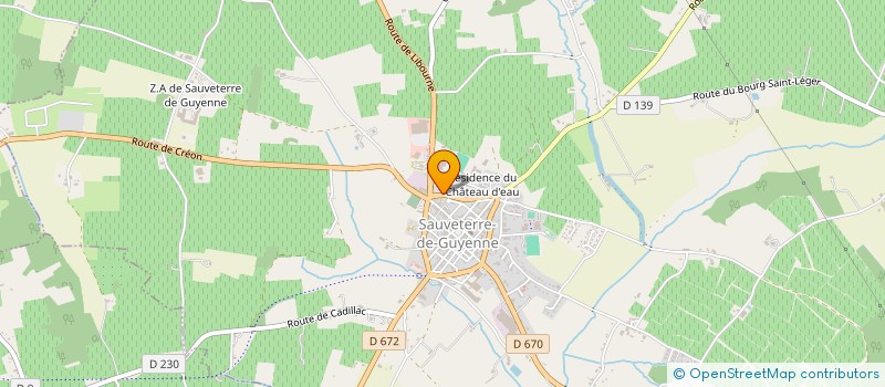 localisation de l'entreprise AQUITAINE RENOVATION PISCINE  SAUVETERRE-DE-GUYENNE