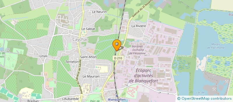 localisation de l'entreprise AQUITAINE REPARATION VINICOLE à BLANQUEFORT