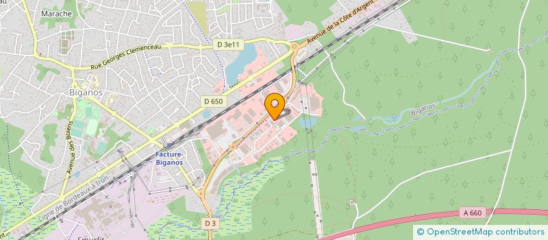 localisation de l'entreprise AQUITAINE REPAS ET ASSISTANCE à BIGANOS
