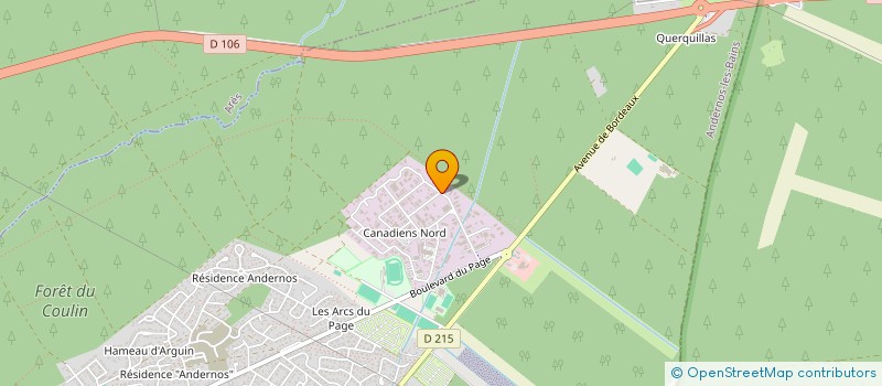 localisation de l'entreprise AQUITAINE RESEAUX NEGOCE  ANDERNOS-LES-BAINS