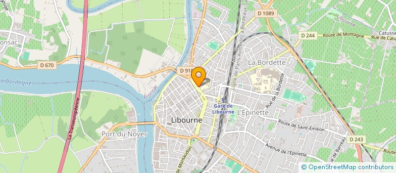 localisation de l'entreprise AQUITAINE SABOU VERTE à LIBOURNE