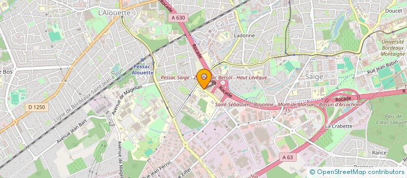 localisation de l'entreprise AQUITAINE SERRURERIE à PESSAC