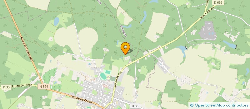 localisation de l'entreprise AQUITAINE SERVICES AGRI  GABARRET