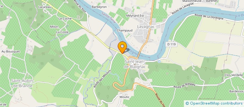 localisation de l'entreprise AQUITAINE SERVICES TECHNIQUES DE REVALORISATION  SAINT-JEAN-DE-BLAIGNAC