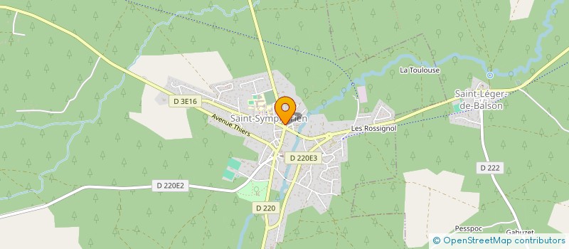 localisation de l'entreprise AQUITAINE SERVICES TRANSPORTS TOURISME à SAINT-SYMPHORIEN
