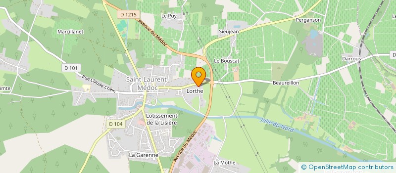 localisation de l'entreprise AQUITAINE SERVICES VITICOLES EN ABREGE ASV à SAINT-LAURENT-MEDOC