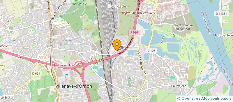 localisation de l'entreprise AQUITAINE SIGNALISATION EQUIPEMENTS ROUTIERS  VILLENAVE D ORNON