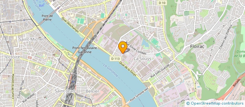 localisation de l'entreprise AQUITAINE STRUCTURE BARDAGE COUVERTURE à BORDEAUX
