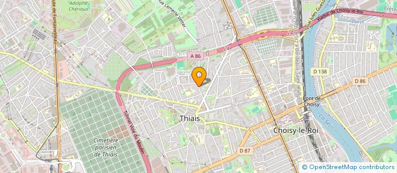 localisation de l'entreprise AQUITAINE SUD OUEST DEMENAGEM MENDIBURU  THIAIS