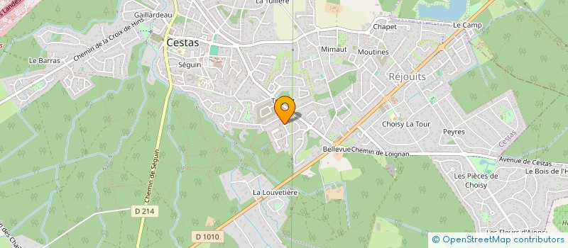 localisation de l'entreprise AQUITAINE TERRASSEMENT ET MACONNERIE -PISCINES  CESTAS