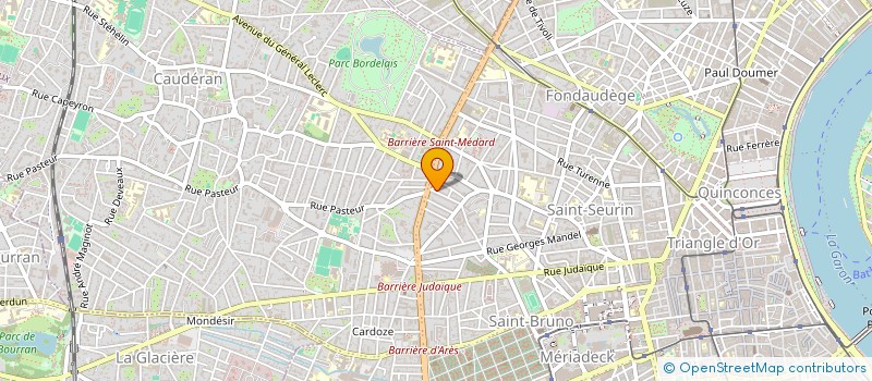 localisation de l'entreprise AQUITAINE THERMIQUE CLIMATISATION à BORDEAUX