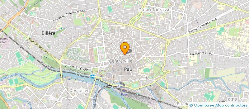 localisation de l'entreprise AQUITAINE TOURISME à PAU