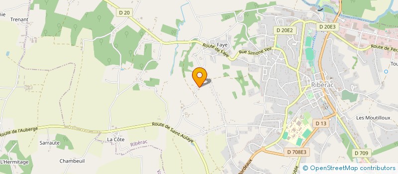 localisation de l'entreprise AQUITAINE TRADING AND CONSULTING COMPANY à RIBERAC
