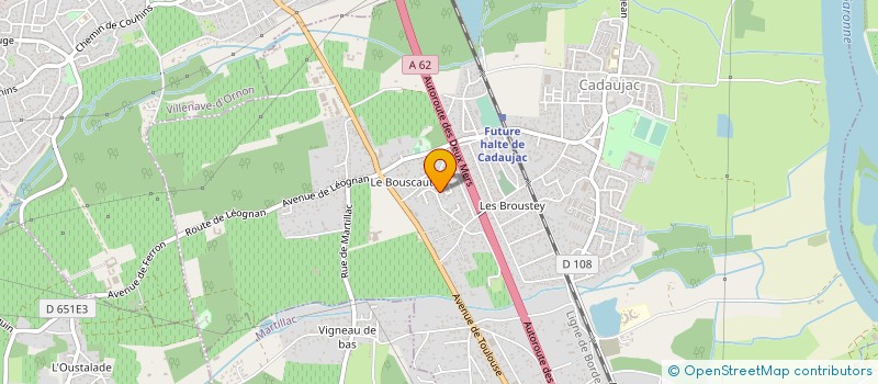 localisation de l'entreprise AQUITAINE TRAITEMENT CHIMIQUE SURFACES à CADAUJAC