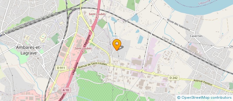localisation de l'entreprise AQUITAINE TRANSMISSION DISTRIBUTION à SAINT-LOUBES