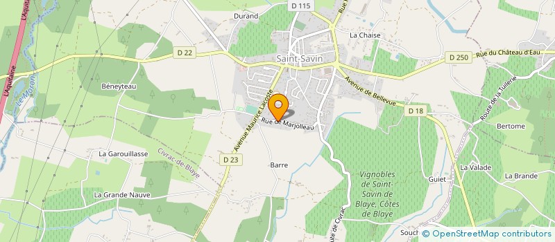localisation de l'entreprise AQUITAINE TRANSPORT SERVICE à SAINT-SAVIN