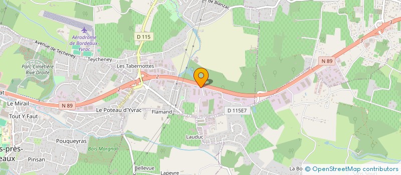 localisation de l'entreprise AQUITAINE TRANSPORTS SERVICE LOGISTIQUE  YVRAC