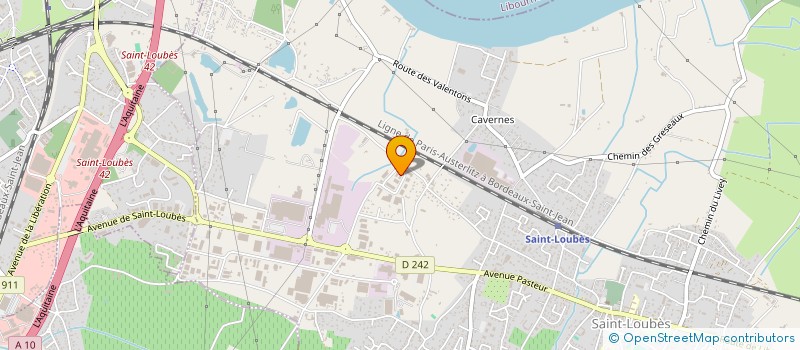 localisation de l'entreprise AQUITAINE TRAVAUX CONSTRUCTIONS METALLIQUES  SAINT-LOUBES