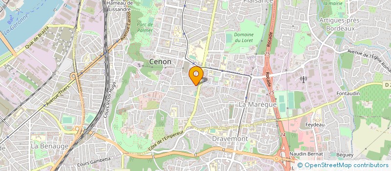 localisation de l'entreprise AQUITAINE TRAVAUX MACONNERIE CARRELAGE à CENON