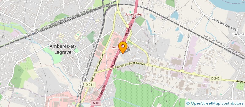 localisation de l'entreprise AQUITAINE TRAVAUX MENUISERIES  SAINT VINCENT DE PAUL