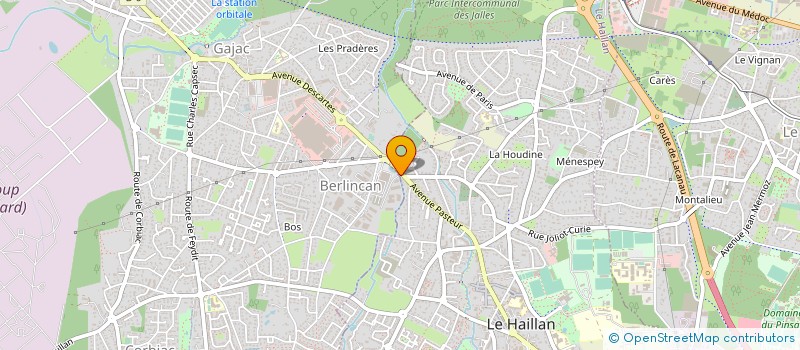 localisation de l'entreprise AQUITAINE TRAVAUX PUBLICS à LE HAILLAN