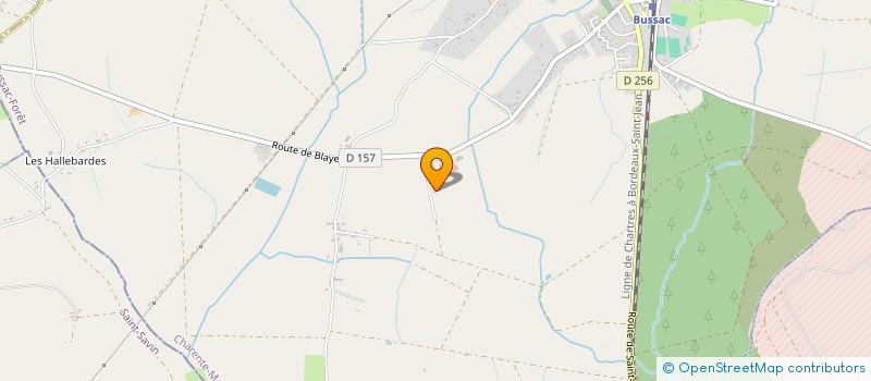 localisation de l'entreprise AQUITAINE TUYAUTERIE CHAUDRONNERIE METALLERIE  BUSSAC-FORET