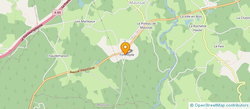 localisation de l'entreprise AQUITAINE VIDANGE SERVICE  MAUSSAC