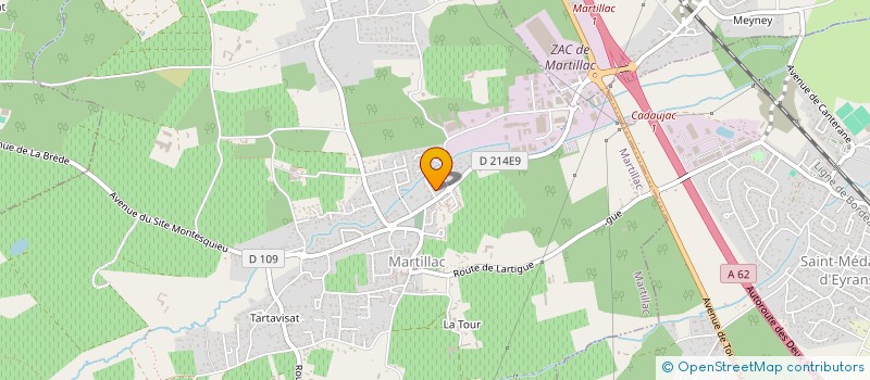 localisation de l'entreprise AQUITAN  MARTILLAC