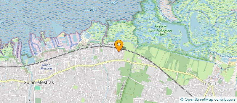 localisation de l'entreprise AQUITECH-PLANS-SERVICES  GUJAN-MESTRAS