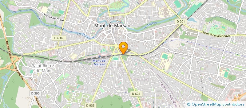 localisation de l'entreprise AQUITHERM à MONT-DE-MARSAN