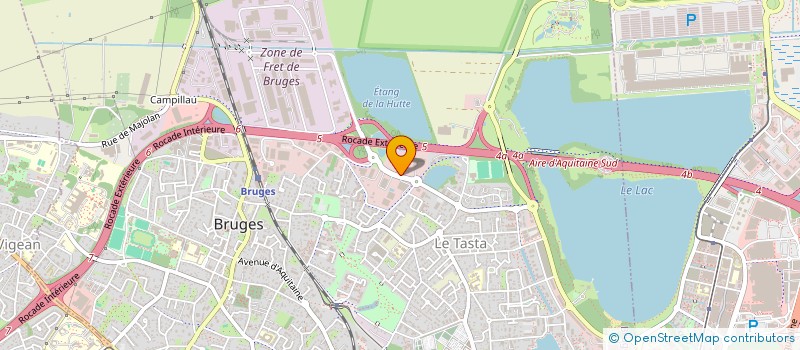 localisation de l'entreprise AQUITRANS SARL  BRUGES