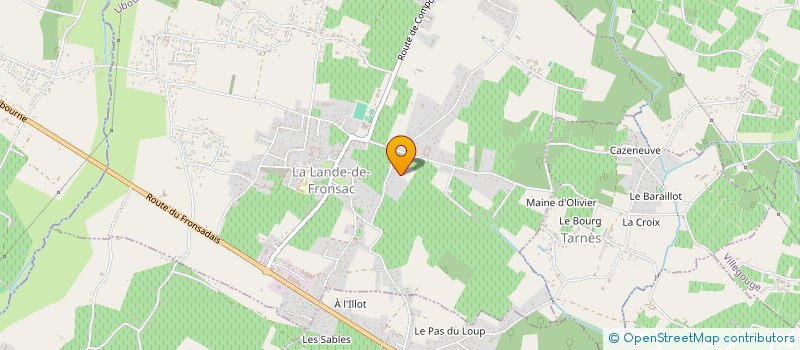 localisation de l'entreprise AQUITUS ALLIANCE ALTERNATIVE TAXI ET TRANSPORTS  LA LANDE-DE-FRONSAC