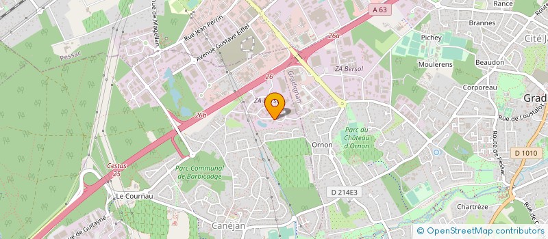 localisation de l'entreprise AQUIVERT à CANEJAN