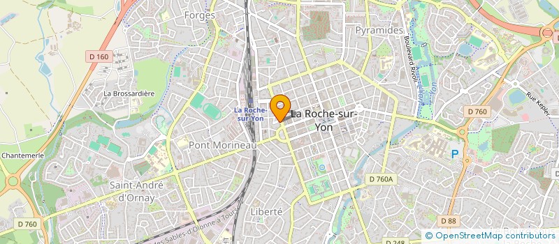 localisation de l'entreprise AQVA INVEST à LA ROCHE-SUR-YON