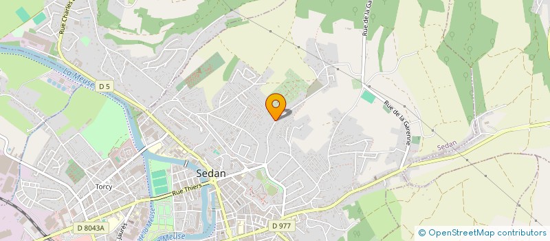 localisation de l'entreprise AQXSENS ENVIRONNEMENT à SEDAN