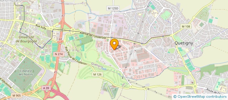 localisation de l'entreprise AQY à QUETIGNY